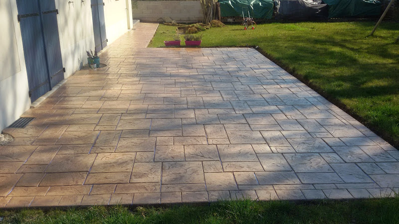 terasa beton amprentat