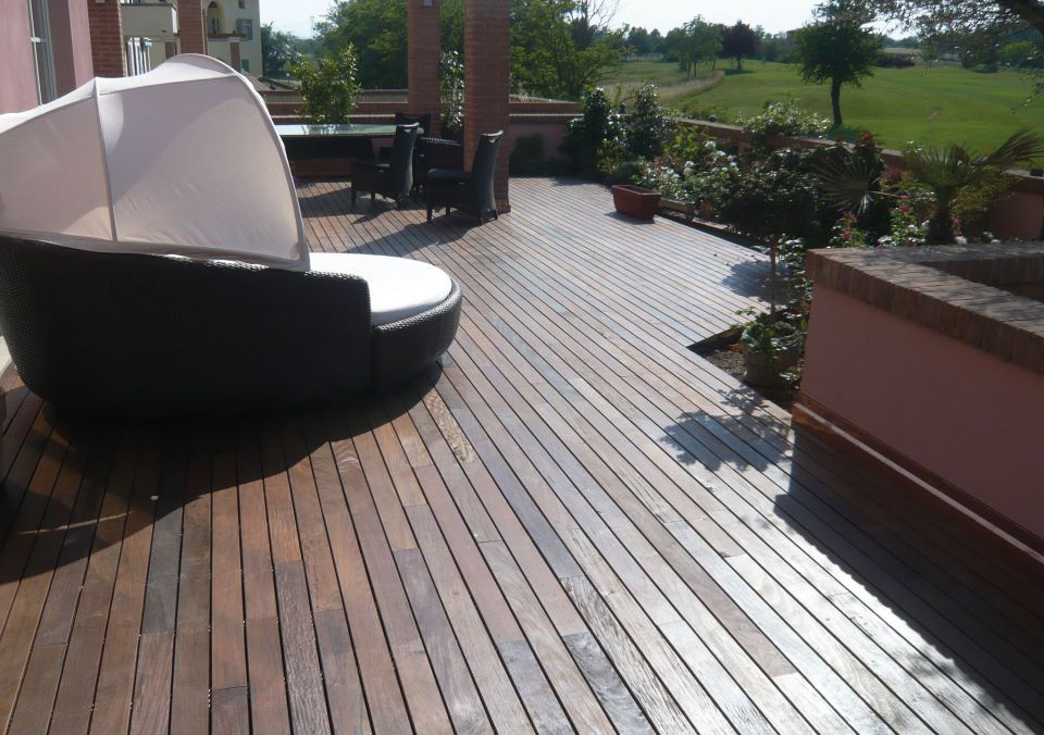 pardoseala de exterior - deck wpc lemn