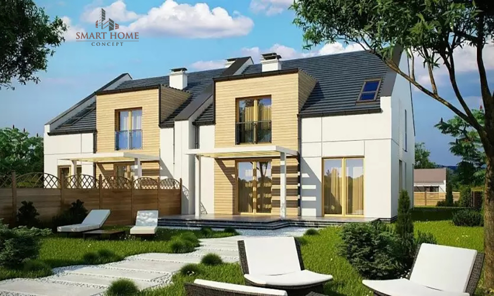 proiecte de case duplex Smart Home Concept